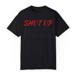 Black Shutup and Hustle Shirt